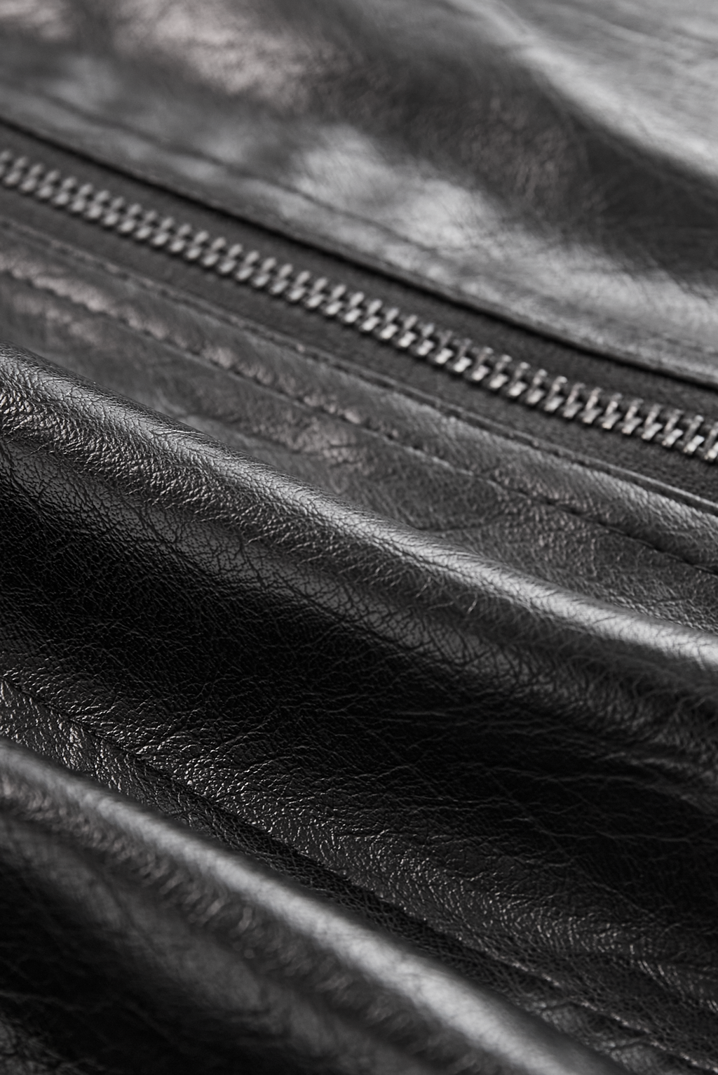 Women's Vintage Stand Collar Faux Leather Jacket