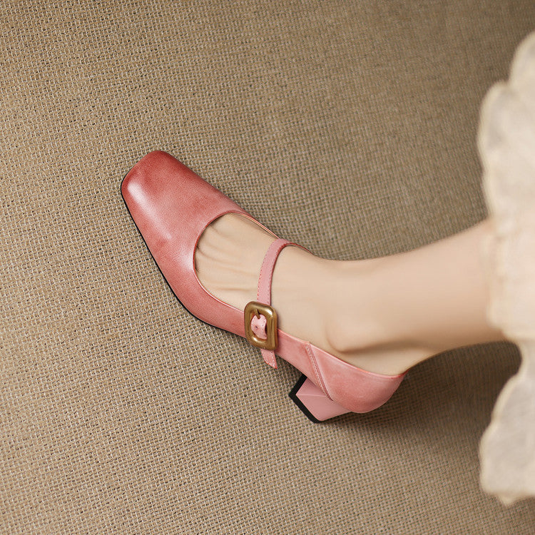 Luna Genuine Leather Heels