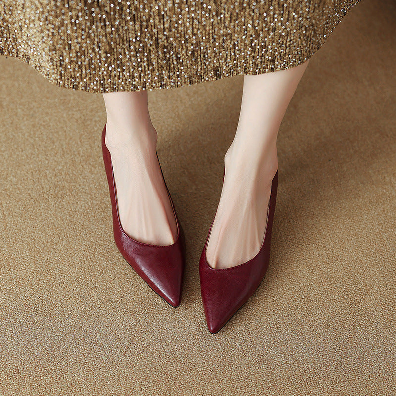 Aurel Genuine Leather Heels