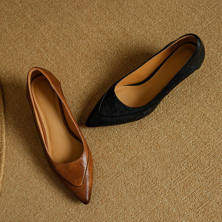 Liora Genuine Leather Heels