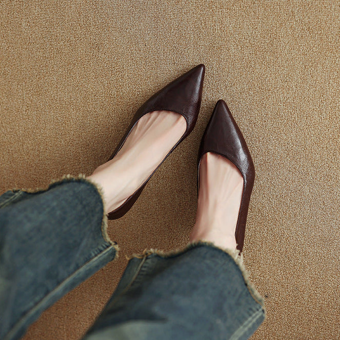 Aurel Genuine Leather Heels