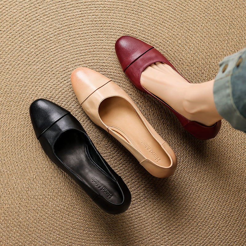 Estelle Genuine Leather Heels