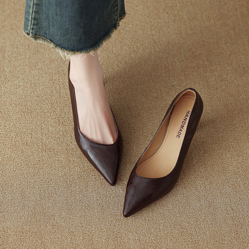 Aurel Genuine Leather Heels