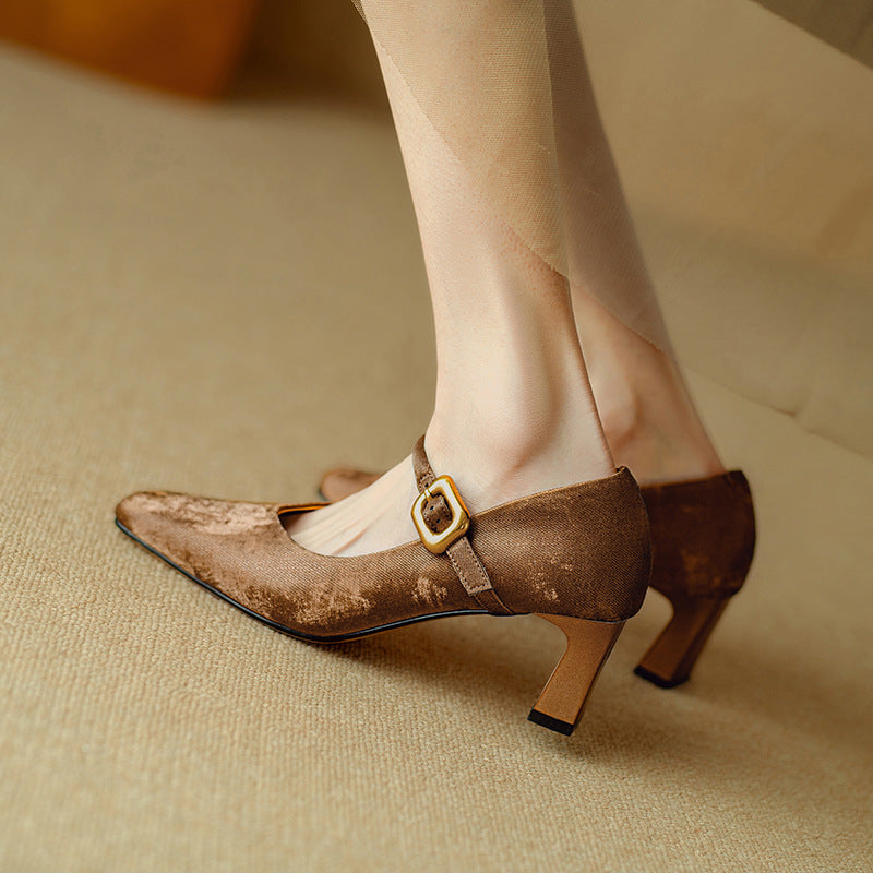 Nara Genuine Leather Heels