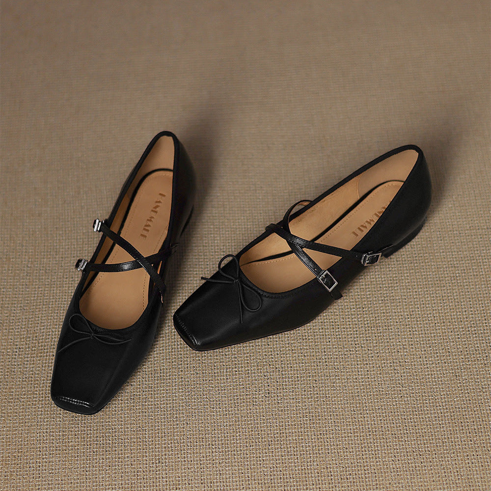 Daphne Genuine Leather Flats