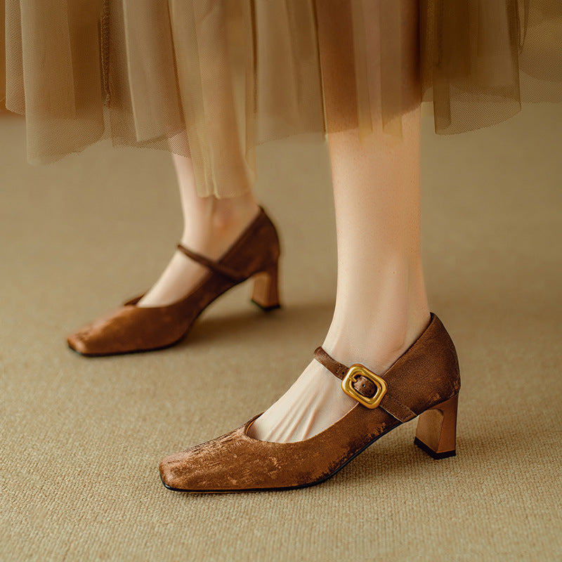 Nara Genuine Leather Heels