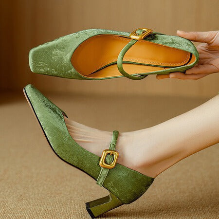 Nara Genuine Leather Heels