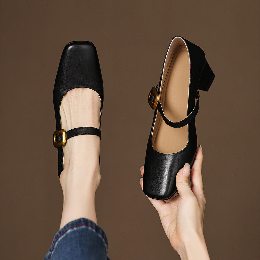 Luna Genuine Leather Heels