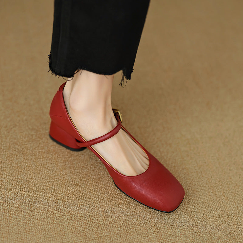 Vira Genuine Leather Heels