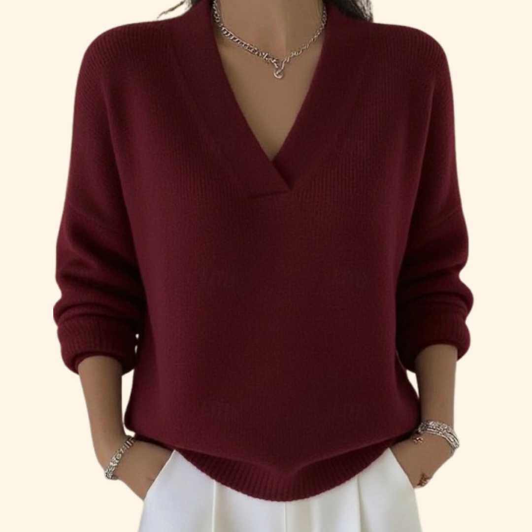Nikky | Sweater with V-neck