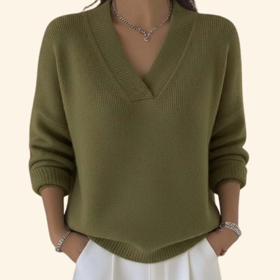 Nikky | Sweater with V-neck