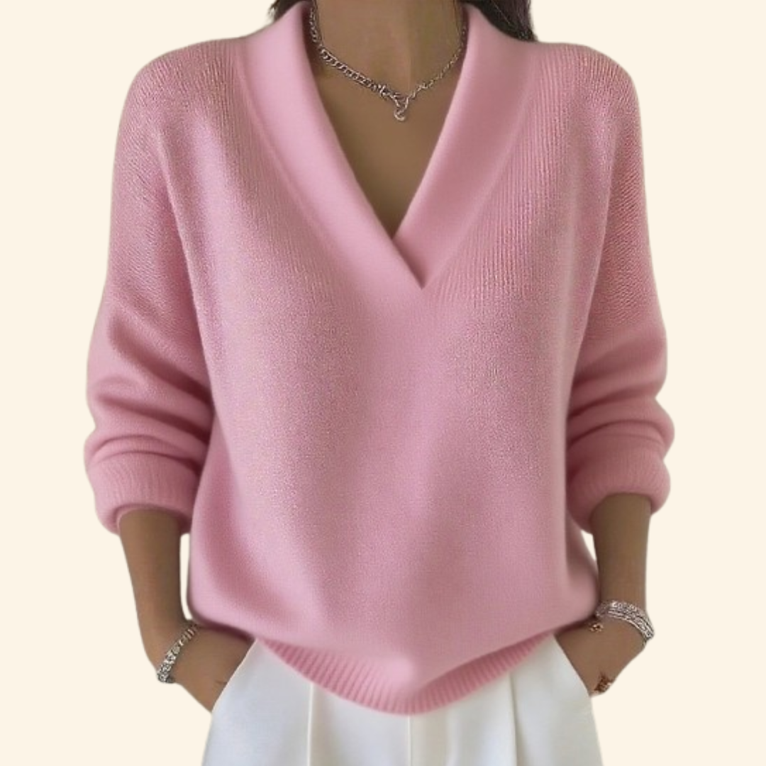 Nikky | Sweater with V-neck
