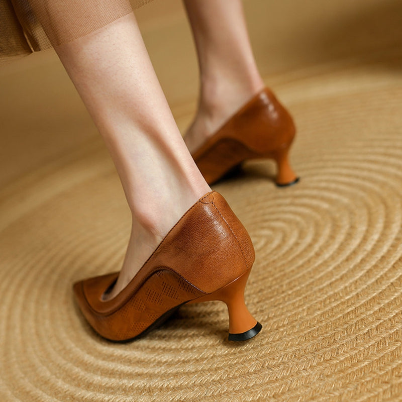 Liora Genuine Leather Heels